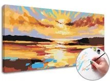 Maľovanie podľa čísel ZÁPAD SLNKA – nízka náročnosť