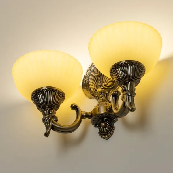 Brilagi - Nástenná lampa CLASSIC 2xE27/60W/230V mosadz