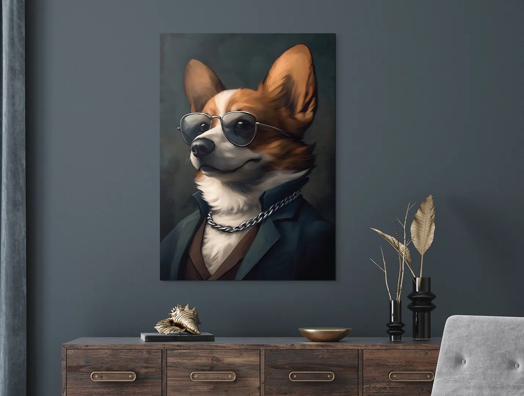 drevko | Obraz Corgi s rešpektom
