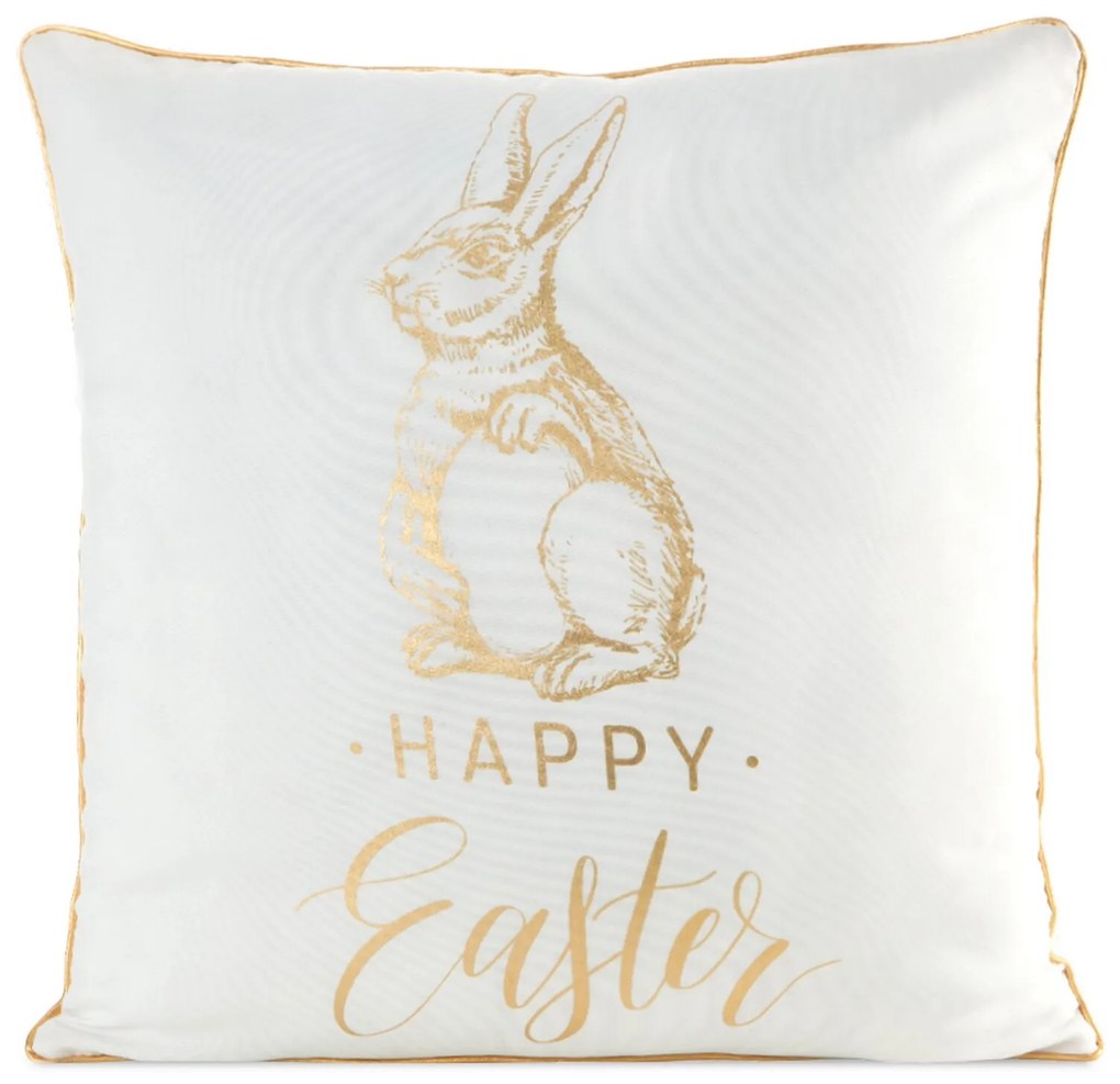 VEĽKONOČNÁ DEKORAČNÁ OBLIEČKA NA VANKÚŠ EASTER43 45X45 CM VZOROVANÁ