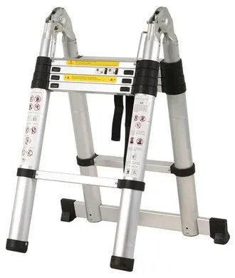 Teleskopický rebrík, 2 x 1,6 m, M