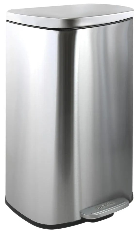 Nášľapný oceľový odpadkový kôš v matne striebornej farbe 50 l Akira – Spirella