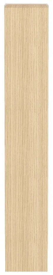 Biela knižnica s doskou v dubovom dekore 90x188 cm Ella - TemaHome