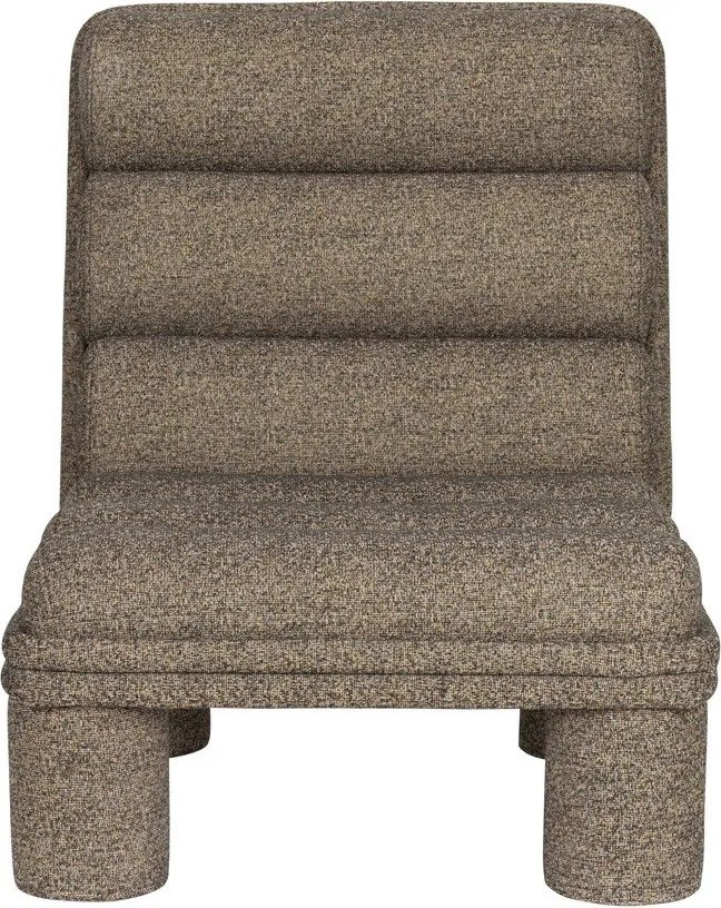 Taupe kreslo z textílie buklé Fern – Dutchbone