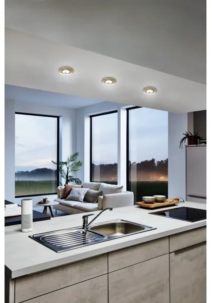 Eglo 75765 - SADA 3x LED Podhľadové svietidlo ZUJAR LED/3,4W/230V chróm