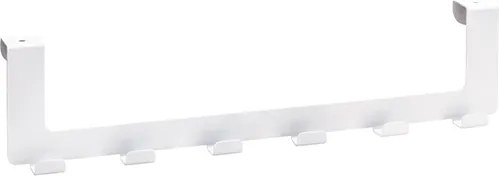Bemeta Design WHITE: Vešiak, na dvere, so 6 háčikmi - 101106234