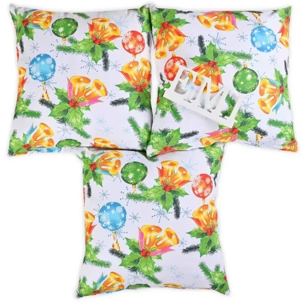 Vianočné obliečky na vankúše 40x40 cm Rothenburg set 3 ks EMI