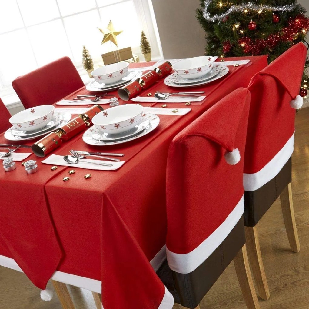 Tutumi Tutumi, poťah na stoličku Santa čiapka 6 ks 380667A, CHR-00004