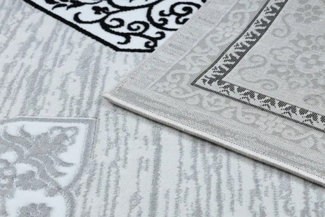 Koberec GLOSS 8490 52 Ornament - slonia kosť, sivý