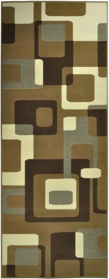 Hnedý koberec Hanse Home Hamla Retro, 80 × 200 cm