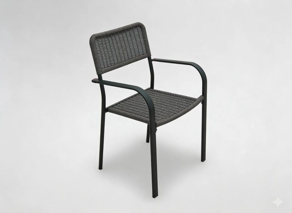 Garden Line HNEDÁ ZÁHRADNÁ STOLIČKA 60 x 55 x 82 CM