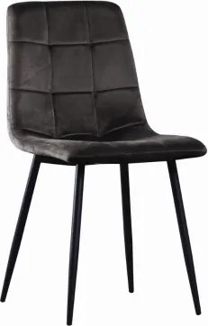 Jedálenská stolička Velvet, antracitová látka%