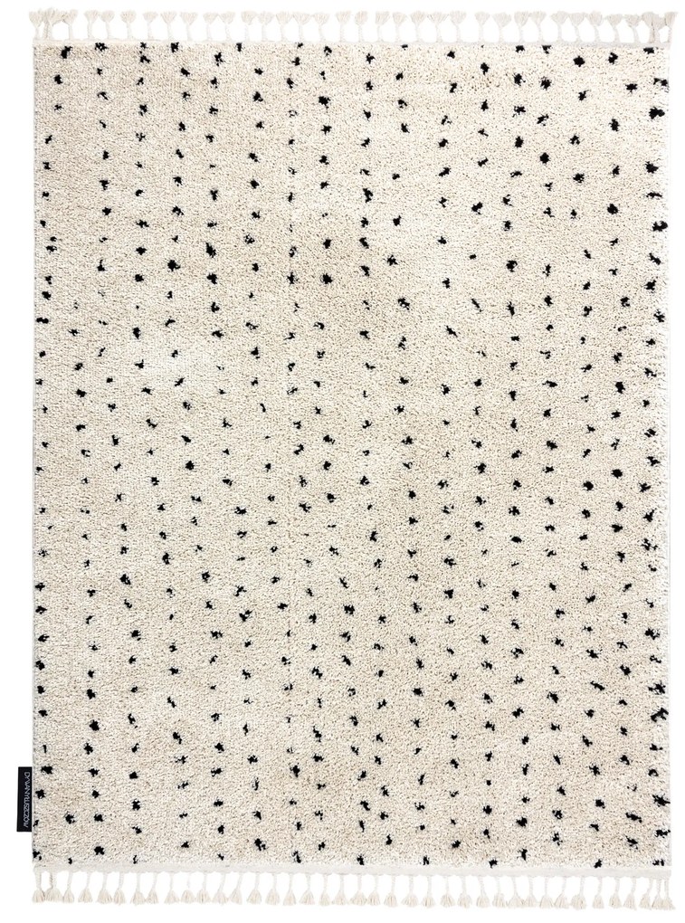 Koberec BERBER SYLA B752, krémový, bodky - strapce