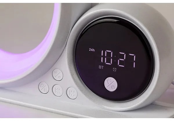 Rabalux 76109 - LED RGB Stolná lampa s reproduktorom WAKEWAY LED/5W/230V