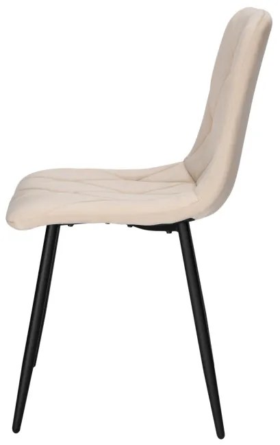 Jedálenská stolička MADISON zamatová, béžová