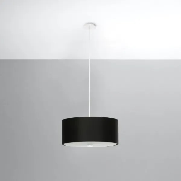 Sollux SL.0756 - Luster na lanku SKALA 3xE27/60W/230V pr. 30 cm čierna