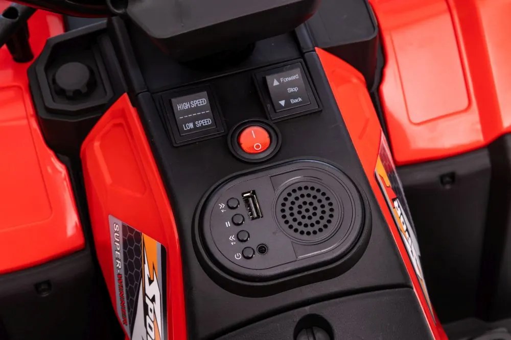 LEAN CARS Elektrická štvorkolka JC915 červená
