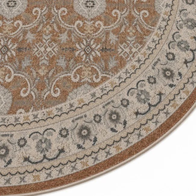 Koberec INKA Ornament terakota kruh