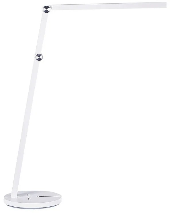 Kovová stolná LED lampa biela DORADO Beliani