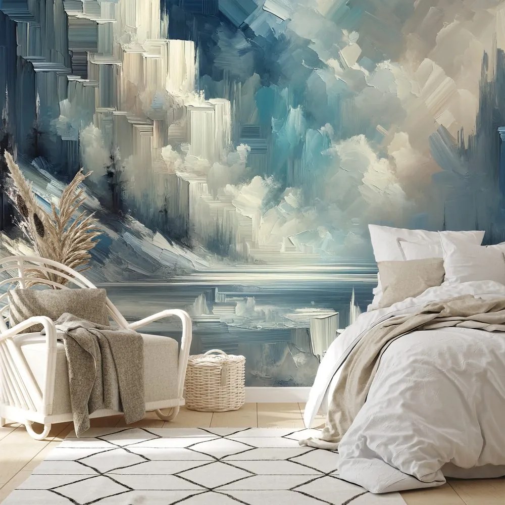 Tapeta impresionistická zimná krajina