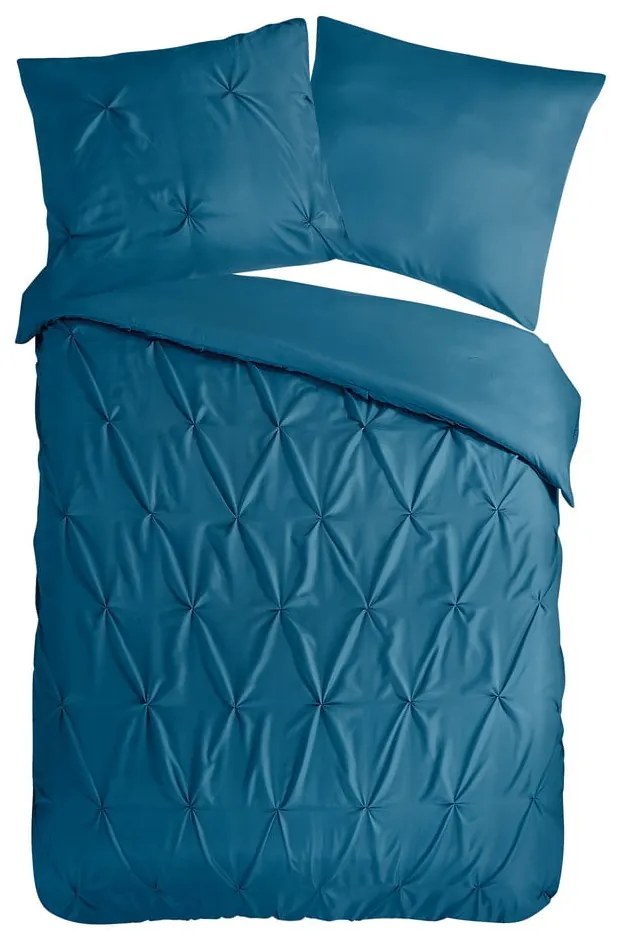 Predĺžené obliečky na jednolôžko z mikrovlákna v petrolejovej farbe 140x220 cm Pure Elegance – Good Morning