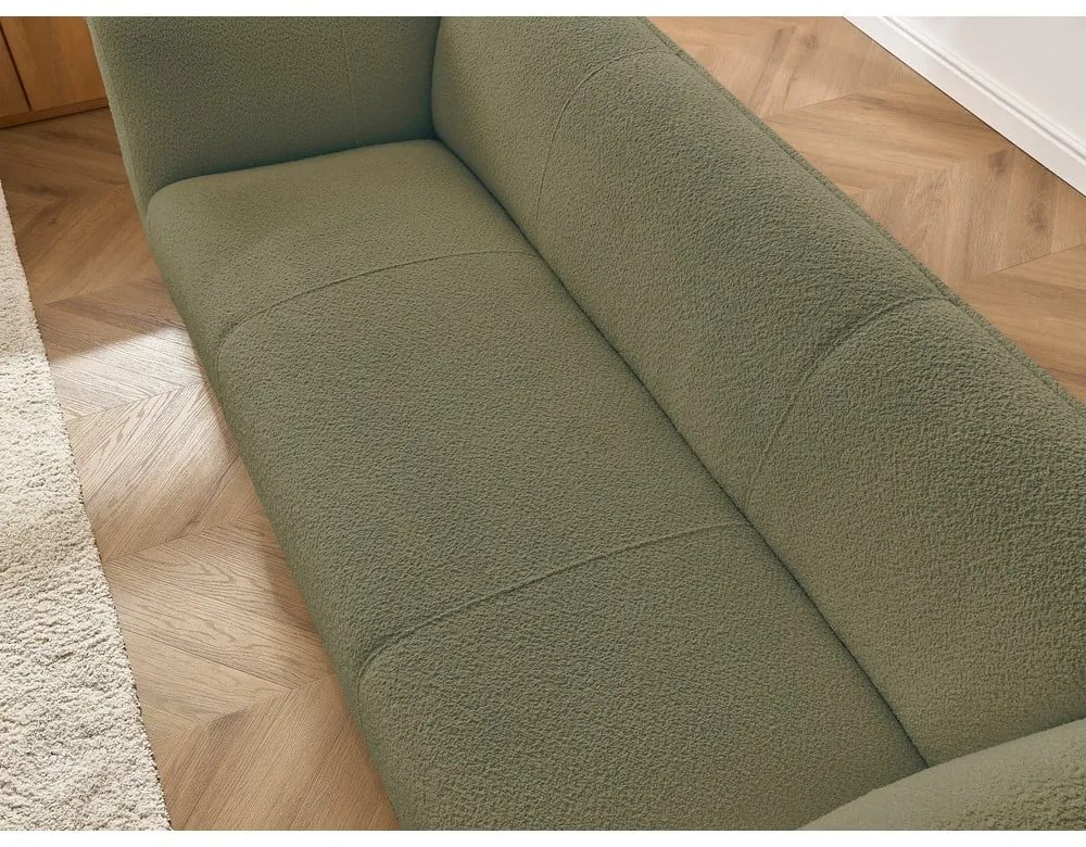 Zelená pohovka z textílie buklé 242 cm Giorgia – Bobochic Paris