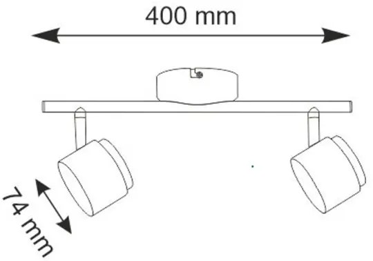 LED Bodové svietidlo KUBIK 2xLED/4,2W/230V biela