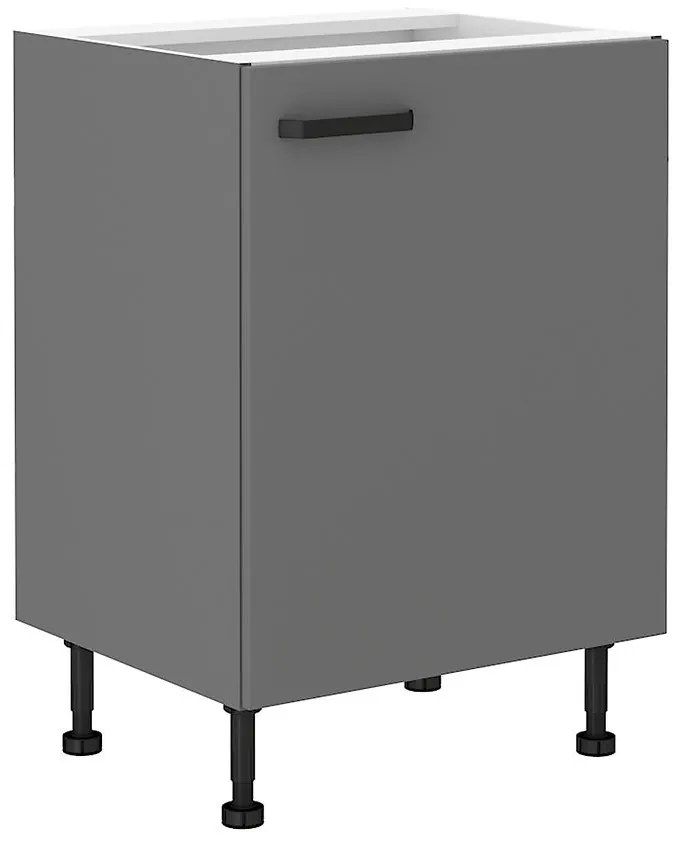 Kuchynská skrinka NESSA antracitová 60d 1f bb