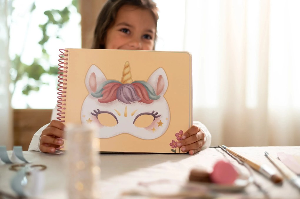 Kniha s vystrihovacími maskami Rosa