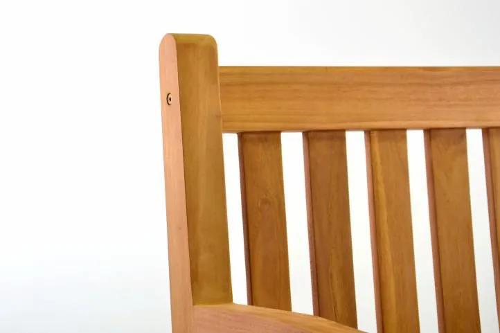 Divero 40768 Exkluzívna stolička z teakového dreva Divero