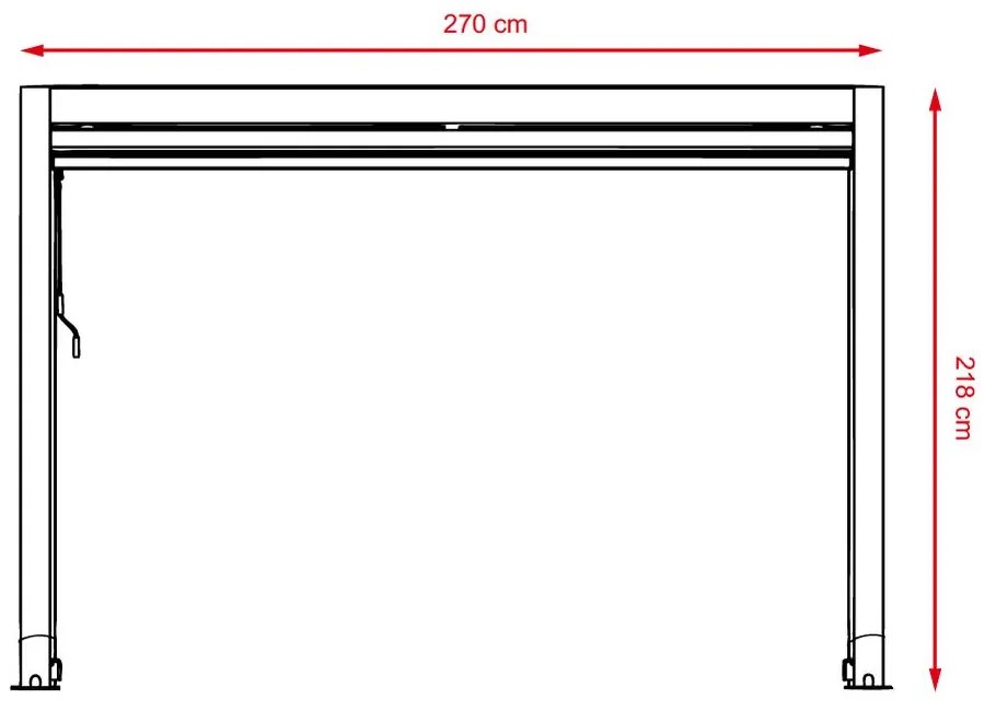 Roleta pre bioklimatickú pergolu 3 M