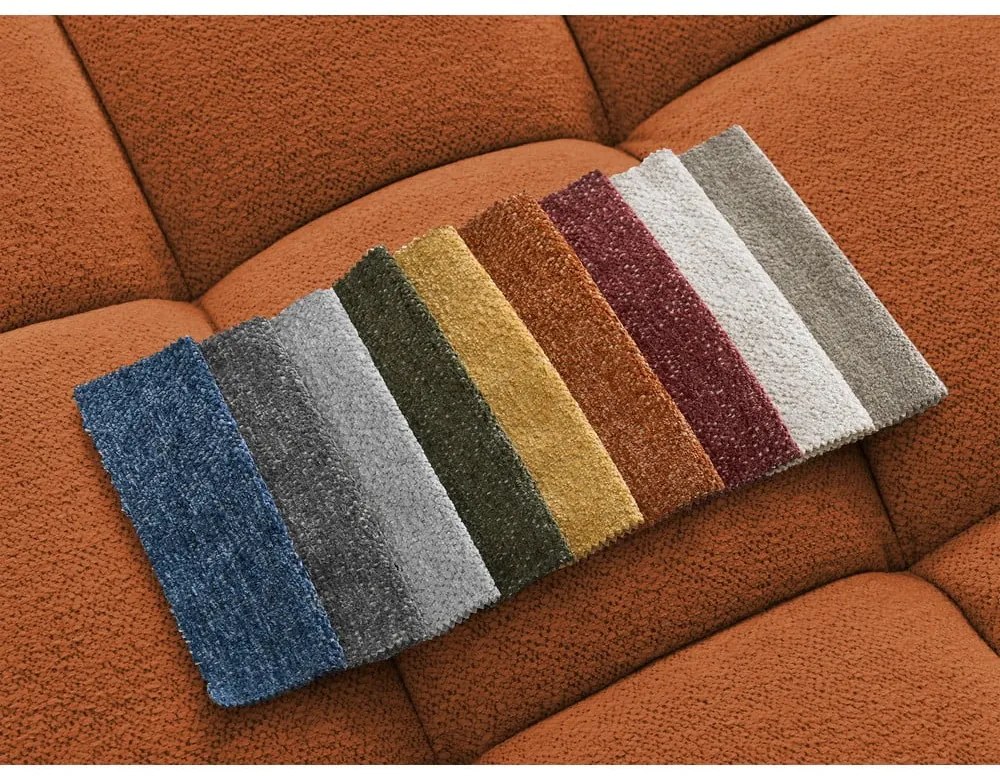 Terakotová ženilková rozkladacia/s úložným priestorom rohová pohovka (pravý roh/s leňoškou) Everest – Bobochic Paris