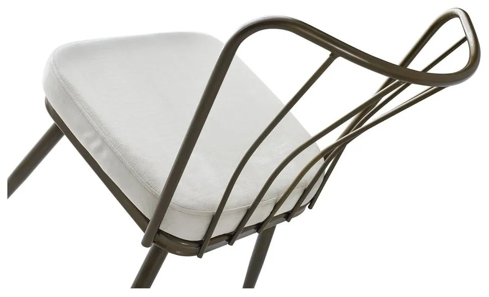 Sivé kovové jedálenské stoličky v súprave 2 ks Yildiz – Kalune Design