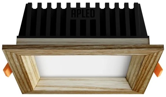 APLED - LED Podhľadové SQUARE WOODLINE LED/6W/230V 4000K 12x12 cm jaseň masív