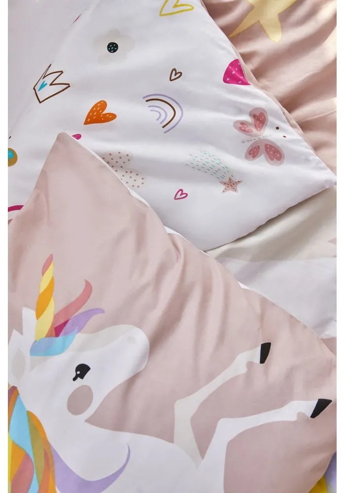 Detské bavlnené obliečky Bonami Selection Unicorn, 140 x 200 cm