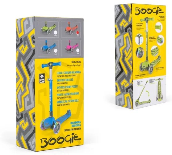 Trojkolesová kolobežka Boogie ružová