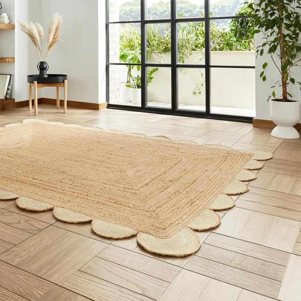 Jutový koberec v prírodnej farbe 160x230 cm Savannah Jute – Think Rugs
