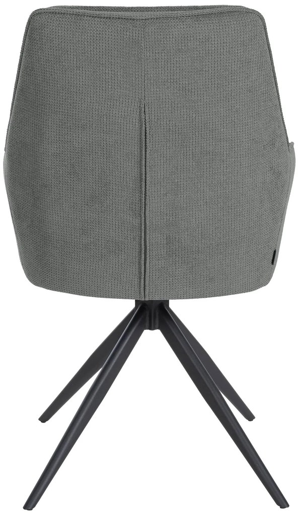 Jedálenská stolička Jules - látka - Sivá