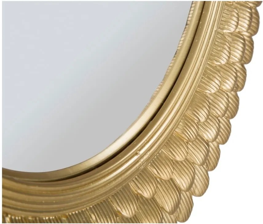 Nástenné zrkadlo v železnom ráme Mauro Ferretti Glam Lamin, ⌀ 43 cm