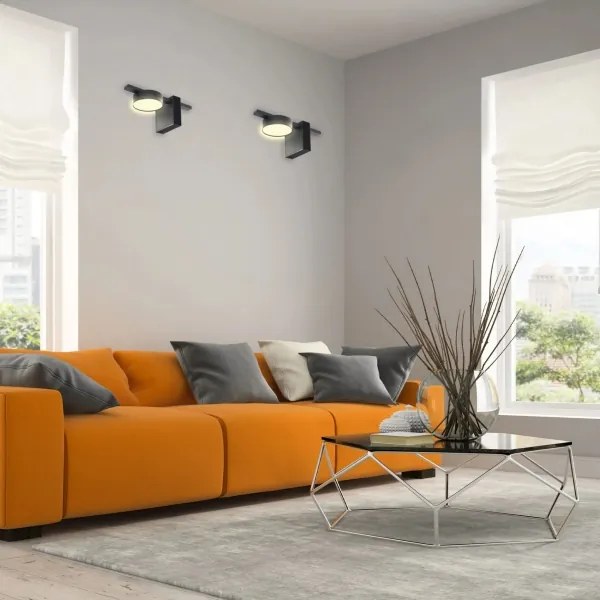 LED Nástenné svietidlo JOY 1xGX53/6W/230V čierna