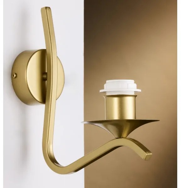 Jupiter 2111 - Nástenné svietidlo KASZMIR 1xE27/15W/230V biela/zlatá/mramorový dekor