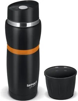 Termoska Lamart CUP 480 ml LT4054 čierna/oranžová