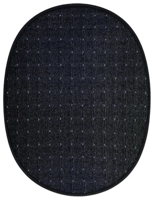 Kusový koberec Udinese antracit ovál, 80x120, šedá, chodba / predsieň, Vopi