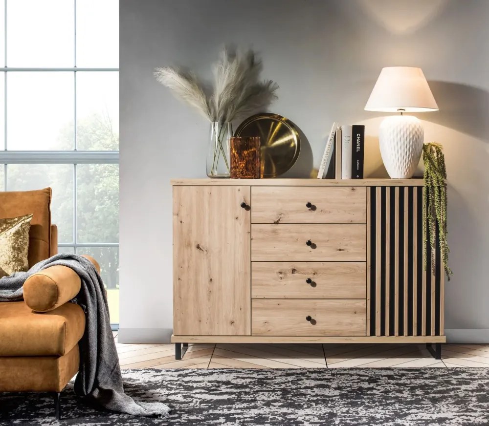 Komoda KOLI C-4, dub artisan