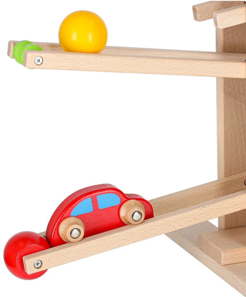 Drevená Montessori guľôčková dráha XXL KIK