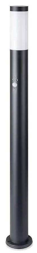 V-Tac Vonkajšia lampa so senzorom 1xE27/60W/230V IP44 110cm čierna VT0473