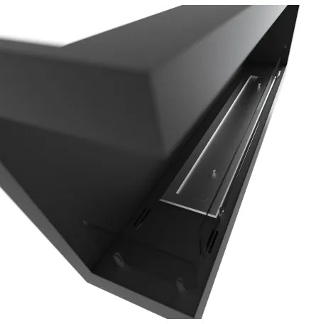 InFire - Rohový BIO krb 45x120 cm 3kW čierna