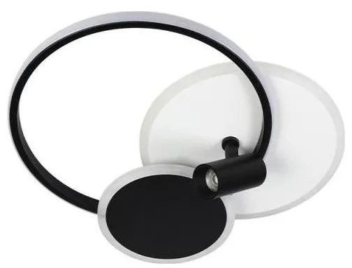 LED Stmievateľné svietidlo LED/65W/230V 3000-6500K biela/čierna + diaľkové ovládanie