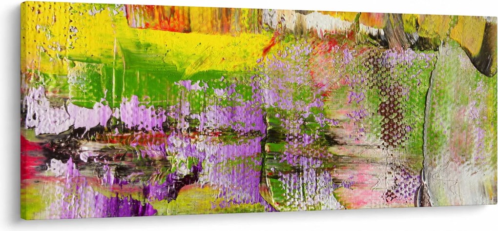 Obraz abstrakcie - maľba (120x50 cm)