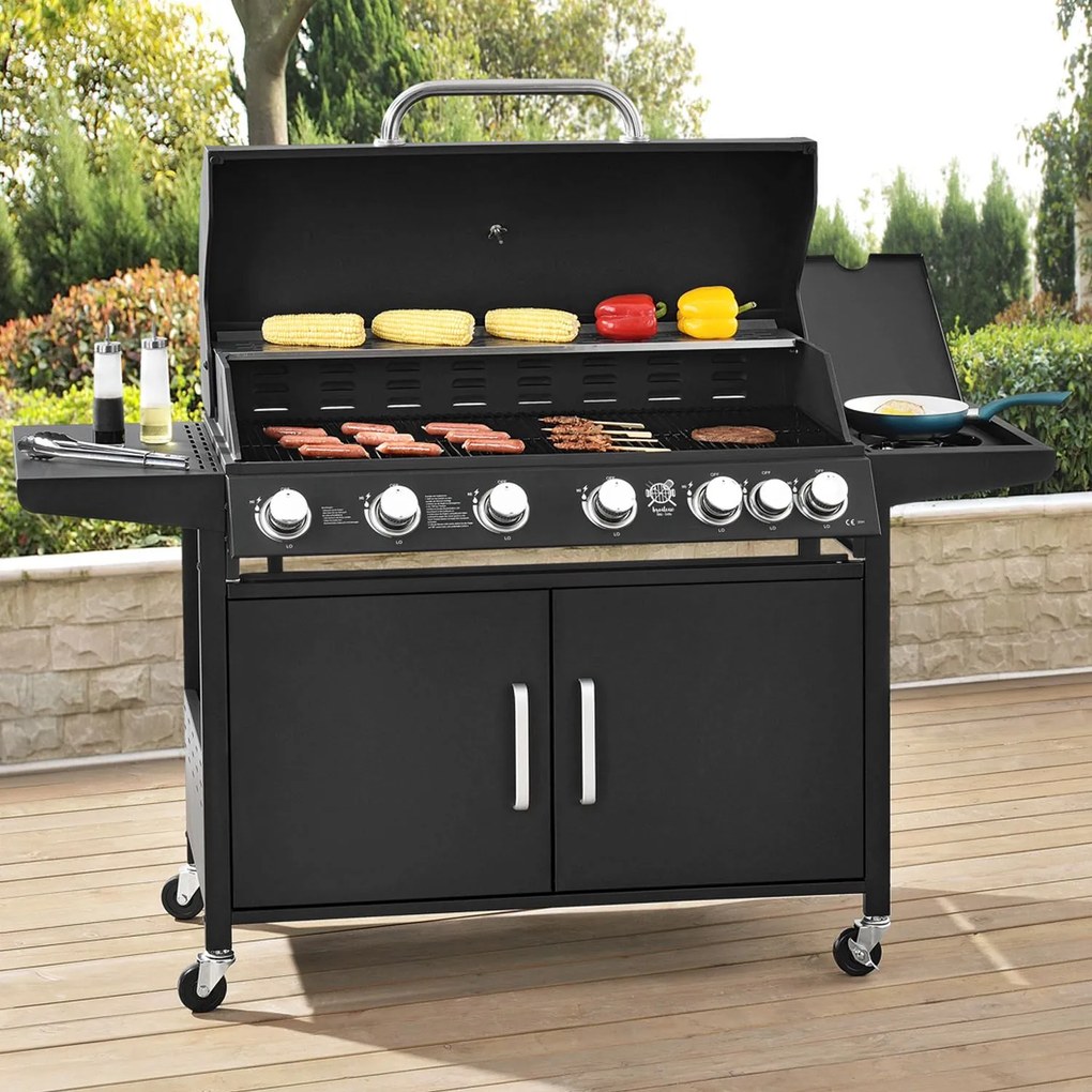 InternetovaZahrada - Plynový gril BBQ California so 7 horákmi